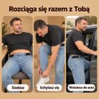 ComfiBelt rozciąga się przy siedzeniu i schylaniu